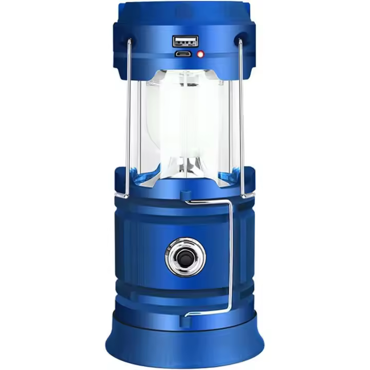 Luces De Camping Luz De Emergencia Solar De Carga Al Aire Libre Lámpara De Camping Recargable USB 3 En 1 Luz De Tienda Linterno Reflector De Registro Para Carpas, - 1