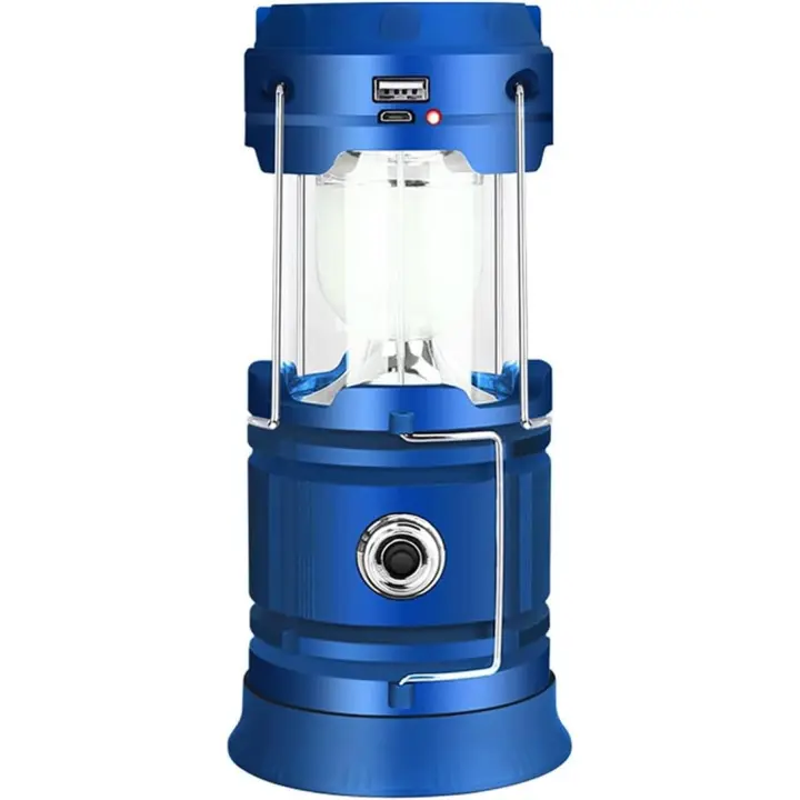 Luces De Camping Luz De Emergencia Solar De Carga Al Aire Libre Lámpara De Camping Recargable USB 3 En 1 Luz De Tienda Linterno Reflector De Registro Para Carpas, - 1