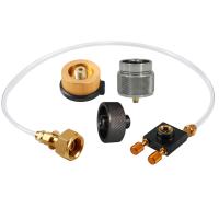 Adaptador De Recarga Para Estufa De Gas Europea Con Válvula De Rellenado Y Drenaje Y Tubo PU Estándar De Camping Butano - details 0