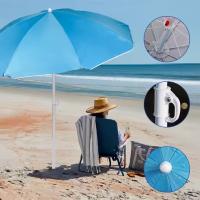 Sombrilla de Playa Inclinable con Protección UV y Aislamiento Térmico – 160, 180, 200, 240 cm - details 1