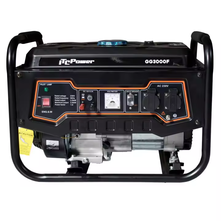 Generador eléctrico gasolina 2800w GG3000F ITCPower - 1