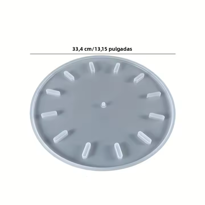 Molde De Resina Para Reloj Grande Molde De Silicona Redondo Para Relojes De Pared DIY Joyería Fabricado En China Sin Químicos Peligrosos - 1