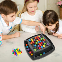 Juego De Mesa De Eliminación De Bolas Arcoiris Juguete De Alineación De Colores Juego De Ajedrez Tablero Interactivo Para Niños Y Adultos Juego De Fiesta Educativo - details 1