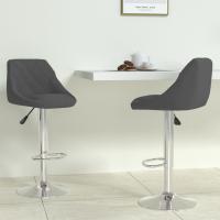 vidaXL Taburete de cocina 2 unidades de terciopelo en color Marrón/Verde oscuro/Crema y más | cómodas modernas ergonómicas para comedor cocina salón hogar - details 3