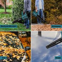 Soplador de hojas eléctrico inalámbrico, soplador de nieve con batería de 130 MPH, 480 CFM, compatible con batería Makita de 18v, soplador de mano, nuevo, Soplador de hojas sin cuerda - details 7