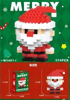 Regalos De Navidad Serie De Bloques Micro Santa Claus Y Reňedos Juguete De Montaje Para Decoración De Mesa Juguetes Para Niños - details 0