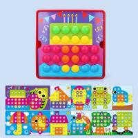 Juego De Rompecabezas De Hongo 3D Para Uñas Juguete Educativo Montessori Para Bebés Animales De Dibujos Animados Juguete Para Niños Regalos Tempranos - details 15