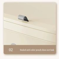 Cesta De Papel Para Cocina Con Tapa Y Soporte De Pared Gran Capacidad Ecológica Hecha De PP Caja De Basura Montada En La Pared Para El Hogar - details 12