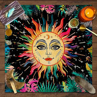 Mantel De Taro Con Doce Constelaciones Y Cielo Estrellado 1pc Decoración De Juego De Tarot Estilo Moderno Poliéster 100% - details 42