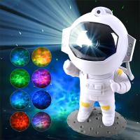Proyector De Estrellas Astronáutico Luz Nocturna Galaxia Neblina Celeste LED Para Decoración De Habitación Infantil Con Timer - details 0