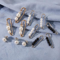Conjunto De Broches De Perla Simulada Para Mujer Decoración De Ropa Y Suéter Con Rhinestone Flor De Cuentas Hebilla Joyería Accesorios - details 5