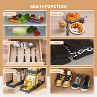 Organizador De Baño Bajo El Grifo Ecológico Con Dos Cajones Deslizantes Y Estantería Multifuncional Para Cocina Almacenamiento De Utensilios De Cocina - details 4