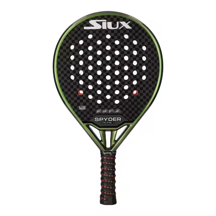 Pala de padel SIUX SPYDER LITE CTRL 3 HARD - La pala de control por excelencia de la gama Spyder. Carbono 12K y goma EVA hard - 1