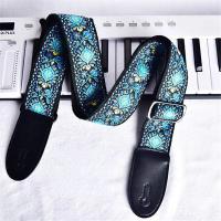 Correa De Guitarra Ajustable Bordada Con Estampado Estilo Vintage Étnico Para Folk Eléctrico Bajo Ukulele Accesorios De Guitarra - details 8