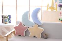 Cojín De Peluche Creativo Con Estrellas Luna Y Arcoíris Para Niñas Regalo De Cojín De Silla De Corazón Redondo De Color Rosa Para Decoración Del Hogar Y Juguete De Relleno De Espuma PU Y Poliéster/Celulosa - details 4