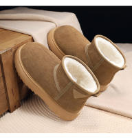Botas De Nieve Casuales Para Hombres Y Mujeres Con Plush Interior Botas Altas De Lana Suave Cierre Slip-on Estilo Clásico Para El Hogar - details 6