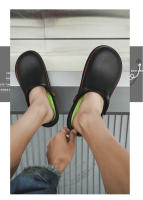 Sandalias Para Hombre Impermeables Antideslizantes Y Resistente Al Aceite Zapatos De Cocina Cómodos Clogs Para Jardín Adecuados Para Trabajar Al Aire Libre Pesca - details 14