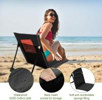 Silla plegable para acampar, senderismo, con respaldo, cómoda, ligera, para playa - details 3
