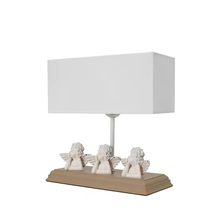 Lámpara de sobremesa WELLHOME con Estructura de MDF color Marrón - 1