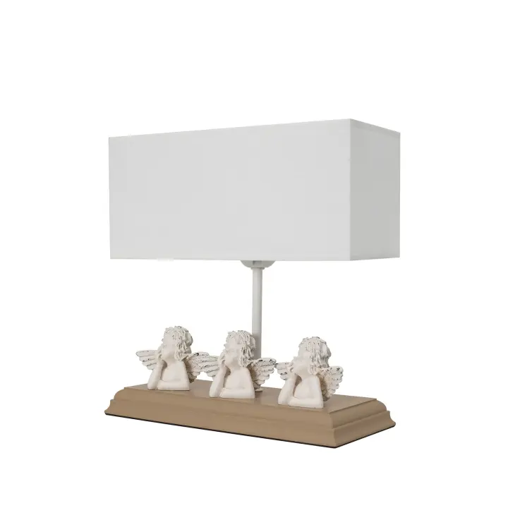 Lámpara de sobremesa WELLHOME con Estructura de MDF color Marrón - 1