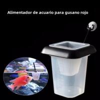 Juego De Alimentador De Acuario Con Ventosa Para Peces Y Cucarachas Rojas Tapered Hopper Basket De Plástico Para Alimentación De Tanque De Peces - details 10