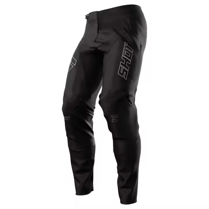 Ropa hombre Pantalones Shot Pantalones Off-road Enduro Negro - 1