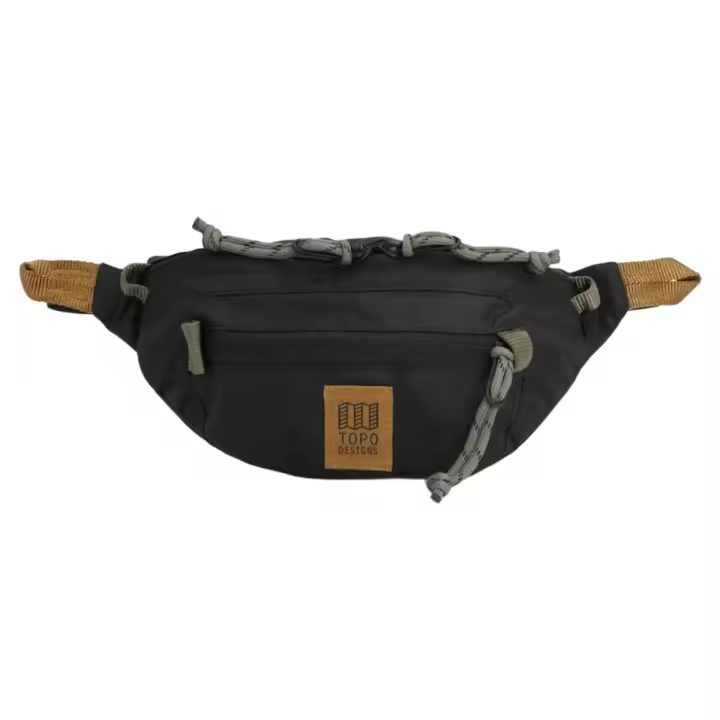 Riñonera Negra Topo Designs Mountain Waist Pack Black Neutral - 1