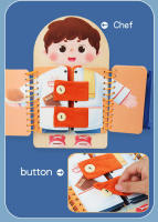 Tablero De Ocupaciones Montessori Para Niños Tablero De Juegos Educativos Tempranos De Madera Para Niños Pequeños Libros Sensory Práctica De Vestir Regalo - details 4