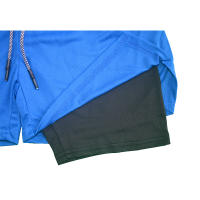 Shorts De Fitness Para Hombre Doble Capa 2 En 1 Deporte Entrenamiento En El Gimnasio Quick Dry Running Verano Shorts Casual - details 8