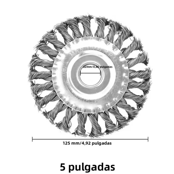 Cepillo De Rueda De Acero De 10 Pulgadas Para Jardín Trimmer De Hierba Universal Eliminador De Maleza Y Rusticidad Para Motosierra - 1