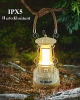 Lanterna De Camping Retro VN Recargable Y Dimmer LED Impermeable Y Batería Potenciada Luz De Camping Vintage Con Fuente De Alimentación DRY BATTERY - details 5