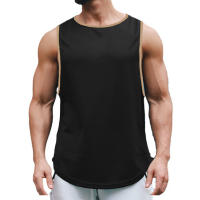Camiseta De Gimnasio Para Hombre Estilo Moderno Sin Mangas Transpirable Secado Rápido Vestido Deportivo De Fitness O-Neck Mesh Talla M L XL XXL Colores Variados - details 1