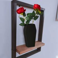 Vaso De Decoración Minimalista De 3D Impreso Estilo Clásico Negro Para Flores Secas Y Ossuary Innovador Arte Decorativo - details 0