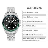 Reloj De Lujo Para Hombre Calidad Superior Reloj De Pulsera De Acero Inoxidable Para Negocios Con Fecha Automática Y Manecillas Luminosas Resistente Al Choque Y Agua Regalo Ideal - details 0