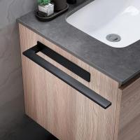 Negro mate, Toalla de baño montado en la pared, soporte para papel de cocina - details 1