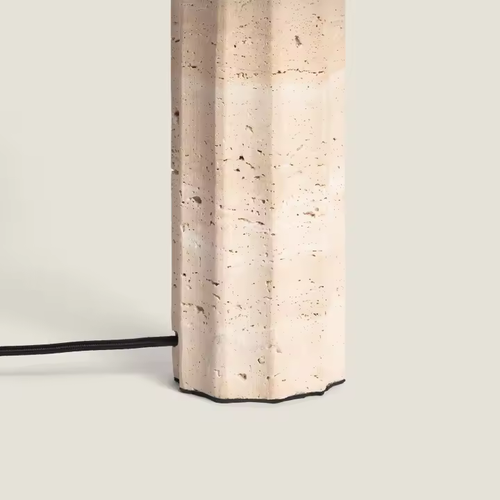 Ledkia Lámpara de Mesa Travertino Brado Beige - 1
