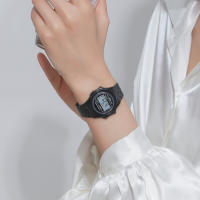 Reloj Digital Elegante Para Mujer En Oro Y Plata De Acero Inoxidable Reloj De Pulsera Electrónico Para Negocios Y Hombres - details 24