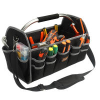 Bolsa De Herramientas Eléctrica De 16 Pulgadas Gran Capacidad Para Carpintero Organizador De Almacenamiento Suave Con Abertura Superior - details 4