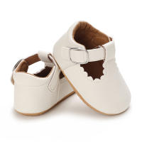Zapatos Para Bebé Recién Nacidos Niñas Clásicos Corazón De Goma Antideslizante PU Vestido Primera Caminadora Zapatos De Cuna - details 24