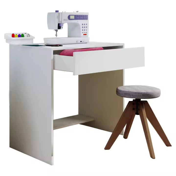 Escritorio esquinero de madera Escritorio angular Escritorio de ordenador Cajón Nitolda Escritorio esquinero de madera Escritorio angular Escritorio de ordenador Cajón Nitolda - 1