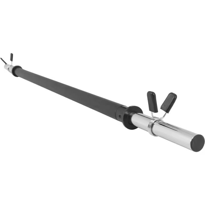 Gorilla Sports Barra de pesas de Aerobic con extremos cromados - 130cm - 1