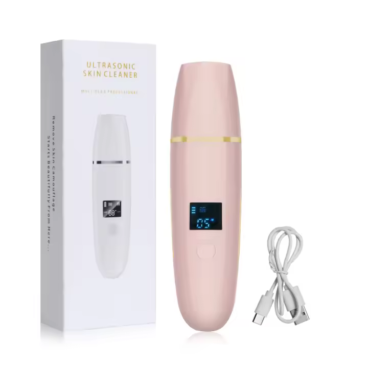 Limpieza Facial Profunda Con Raspador Ultrasonido Eliminador De Acné Y Arrugas Rejuvenecimiento De Cuero USB Recargable Plástico - 1