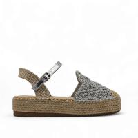Calzados soraia, Sandalia de antelina y plataforma de yute, espardeñas planas, para mujer. - details 3