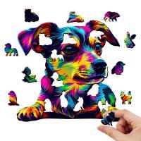 Rompecabezas De Madera En Forma Irregular De Perro Juego Para Adultos Y Jóvenes Regalo Personalizado Único Y Elegante - details 1