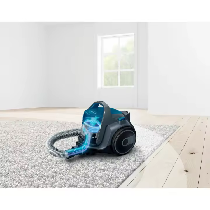 Bosch - Aspirador sin bolsa BGS05A220 Serie 2 ciclónico de 700 W con depósito de 1,5 L y radio de acción de 9 m color azul - 1