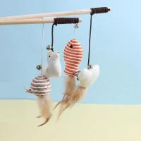 Nueva Juguete Para Gatos Palillo De Madera Con Plumas Y Campana Juguete Interactivo Para Mascotas Divertido Y Estimulante Para El Comportamiento De Los Gatos - details 2