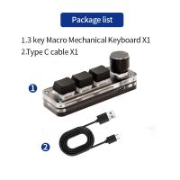 Teclado Mecánico USB Para Gamer 3Keys Macro Personalizable RGB Mini Teclado Para Photoshop Programación De Teclas Estilo Estándar Con Switch OUTEMU - details 9