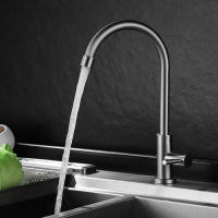 Grifo De Cocina De Acero Inoxidable 1Pc Grifo Frío De 360 Grados Giratorio Instalación Soporte Único Acero Inoxidable Para Cocina - details 5