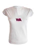 Camiseta deportiva mujer semi-manga y cuello pico – cómoda y transpirable – WA Wild Animal - details 0