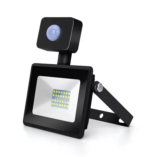 Proyector led slim negro IP65 20W 6400K con sensor de movimiento 1800LM FOCO LUZ FRIA - AIGOSTAR - 1